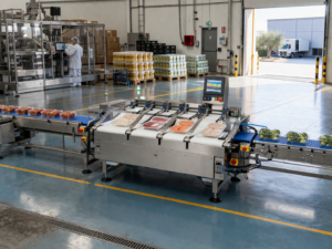 Sistema de inspección por rayos X para alimentos en línea automatizada con detección de contaminantes y control de calidad