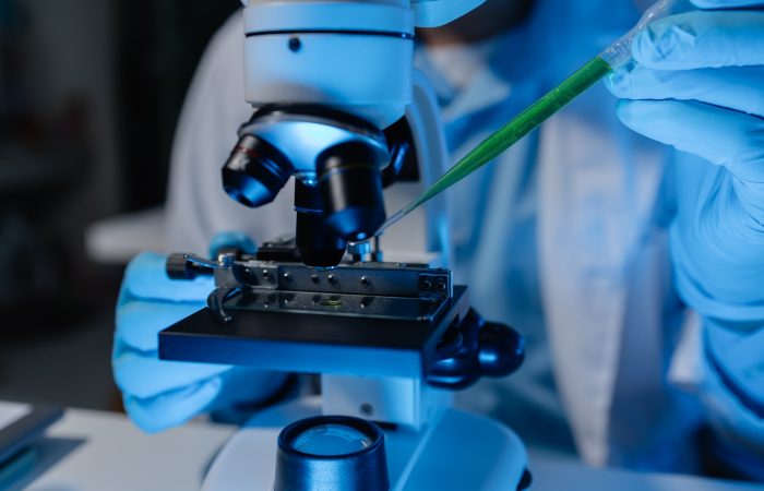 A scientist was using a microscope in a laboratory to examine foreign contaminants when the results